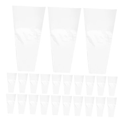 LOORGVEL 50pcs High Transparency Flower Wrapping Paper Clear Cellophane Bouquet Bags for Efficient Flower Packaging User Friendly Design for Floral Arrangements for and Events