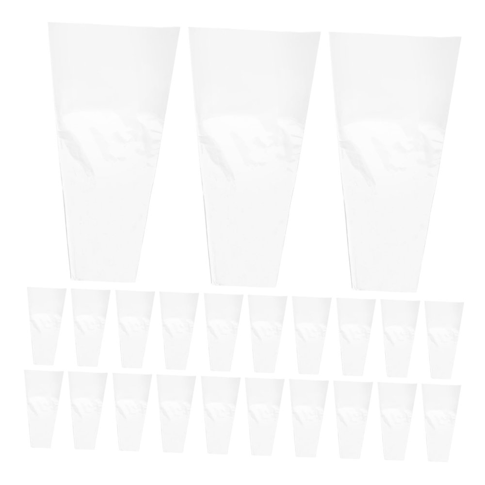 LOORGVEL 50pcs High Transparency Flower Wrapping Paper Clear Cellophane Bouquet Bags for Efficient Flower Packaging User Friendly Design for Floral Arrangements for and Events