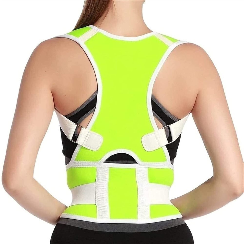 Back Corrector,Spine Shoulder Lumbar Correction,Back Brace with Suspenders Adjustable Compression & Breathable