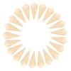 Cabilock 50pcs Wooden Veneer Roll Ice Cream Cones Serving Cone Cones Cup for Party Candy Cones Appetizer Cones Ice Cream Cone Base Food Cone Wood Cone Ice Cream Cone Decor Light Brown view 1