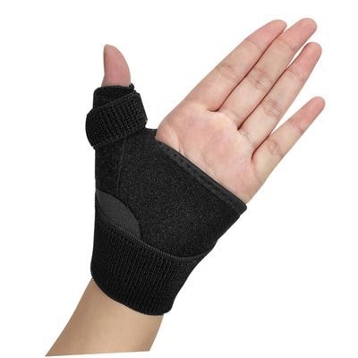1PC Sports Thumb Brace Protective Cover for and Rehabilitation Comfortable Cloth Hand Brace for Carpal Tunnel Relief Sports Activities Black