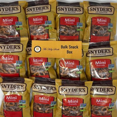 The Holy South Bulk Wholesale Bulk Snyder Mini Pretzels snack pack | 1.5 oz Healthy Snack Bags | Non-GMO, Low Calorie, Saturated Fat Free Bulk Lunchbox & Office (30 Count)