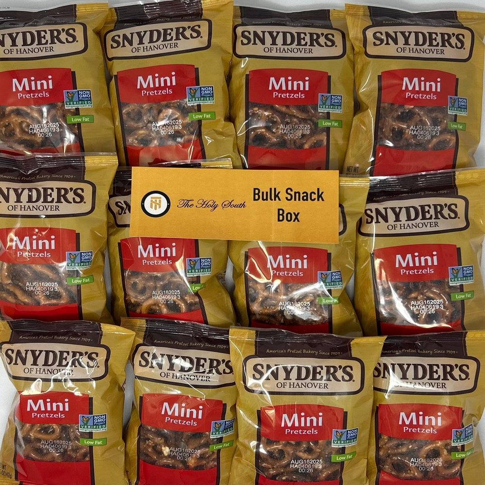 The Holy South Bulk Wholesale Bulk Snyder Mini Pretzels snack pack | 1.5 oz Healthy Snack Bags | Non-GMO, Low Calorie, Saturated Fat Free Bulk Lunchbox & Office (30 Count)