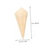 HEALLILY 50pcs Disposable Wood Cones for Parties Ice Cream Cone Cups for Candy and Snack Packing Lightweight and Convenient Design view 2