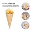 HEALLILY 50pcs Disposable Wood Cones for Parties Ice Cream Cone Cups for Candy and Snack Packing Lightweight and Convenient Design view 3