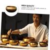 GALPADA Tibetan Sound Bowl Set Meditation Bowl for Yoga Craftsmanship with Sticks Cushion Portable Healing for Travel Relaxation view 2