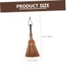 KAILIKETIY 1Pc Adorable Mini Cleaning Broom Compact Household Tool for Tea Ceremony Small Spaces Durable Brush for Easy Sweeping for Home Office Use Long view 2