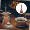 KAILIKETIY 1Pc Adorable Mini Cleaning Broom Compact Household Tool for Tea Ceremony Small Spaces Durable Brush for Easy Sweeping for Home Office Use Long view 4