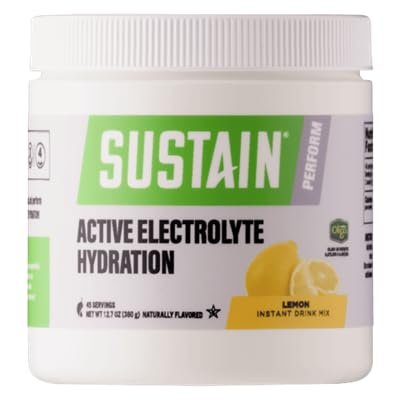 Melaleuca Sustain Active Electrolyte Hydration | Lemon Flavored | 12.7 oz - 45 Servings