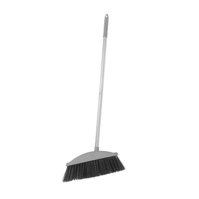 HONMEET Heavy Duty Cleaning Broom with Ergonomic Handle for Indoor Outdoor Use Efficient Sweeping Tool for Home Cleaning Comfortable Grip Reduce Hand Fatigue