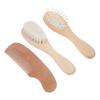 CORHAD 1Set Grooming Brush Set Hair Brush Kit for Scalp Scrubber Soft Bristle Brush and Flat Comb for Newborn Bathing and Hair Care view 1
