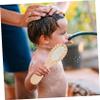 CORHAD 1Set Grooming Brush Set Hair Brush Kit for Scalp Scrubber Soft Bristle Brush and Flat Comb for Newborn Bathing and Hair Care view 3