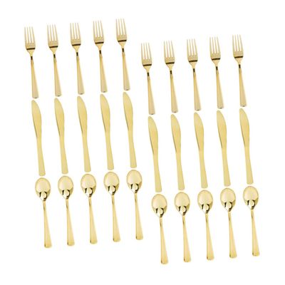 FUNOMOCYA 1 set Party Cutlery Disposable Plastic Silverware Kit with Forks Spoons and Cutters for Weddings Parties and Everyday Use Versatile and Sturdy Utensils
