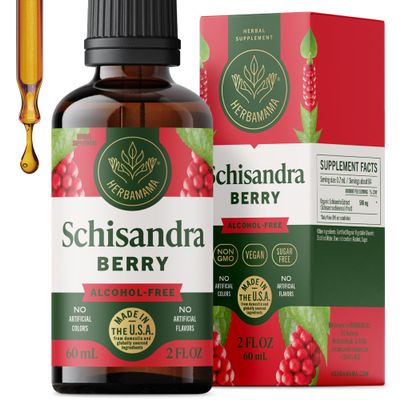 HERBAMAMA Schisandra Berry Supplement - Stress Relief & Cortisol Support