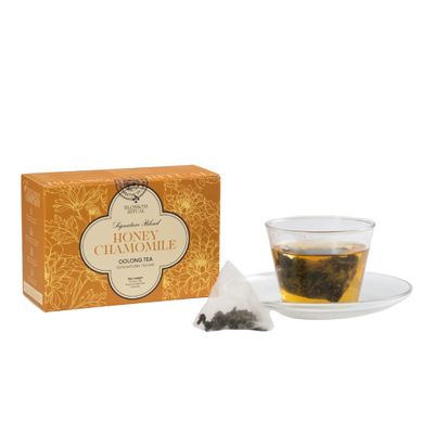 BLOSSOM RITUAL Honey Chamomile Floral Oolong Tea Loose Leaf 20 Natural Based Pyramid Bags Serve Upto 60 cups Support Metabolism & Better Sleep | 2.65oz