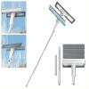 Spray Window Squeegee for Home with Sewage Collector and 3 Pads, 4 in 1 Window Squeegee for Home with Extension Pole Car Squeegee Window Cleaning Equipment view 1