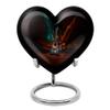Remembrate Guitar Heart Urns for Adult Mom & Dad - Keepsake Urns for Adult Ashes - Funeral Small Urn for Women - Burial Urn with Stand (3 Inch) view 1