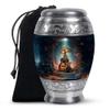 Remembrate Guitar Burial Urns for Adult Human Ashes - Large Handcrafted Funeral Memorial Urns for Adult Mom & Dad - Cremation Fairy House Urn for Mom Ashes (10 Inch) view 1