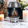 Remembrate Guitar Burial Urns for Adult Human Ashes - Large Handcrafted Funeral Memorial Urns for Adult Mom & Dad - Cremation Fairy House Urn for Mom Ashes (10 Inch) view 4