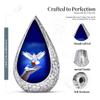 Remembrate Dove Bird Small Urns for Human Ashes Adult Man 3 Inch - Red Rose Memorial Urn for Ashes Adult Female and Male - Cremation Urns for Men - Blue Drop Burial Urn - Memorial Funeral Gift view 2