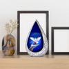 Remembrate Dove Bird Small Urns for Human Ashes Adult Man 3 Inch - Red Rose Memorial Urn for Ashes Adult Female and Male - Cremation Urns for Men - Blue Drop Burial Urn - Memorial Funeral Gift view 4