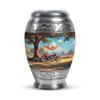 Casketique Motorcycle Cremation Urn for Ashes for Women - Memorial Urns for Adult Male Ashes 1 Large 4 Keepsake - Burial Urn for Mom - Funeral Urns for Adult Male - 3 & 10 Inch view 2