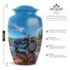 Casketique Motorcycle Funeral Urn for Ashes for Women - Cremation Urns Adult Male Ashes 1 Large 4 Keepsake - Memorial Urn for Mom - Funeral Ash Container for Dad -3 & 10 Inch view 2