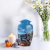 Casketique Motorcycle Funeral Urn for Ashes for Women - Cremation Urns Adult Male Ashes 1 Large 4 Keepsake - Memorial Urn for Mom - Funeral Ash Container for Dad -3 & 10 Inch view 4