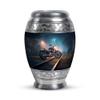 Casketique Motorcycle Cremation Urns for Human Ashes Adult Man 1 Large 4 Keepsake - Burial Urn for Ashes for Women - Memorial Urns for Adult Male - Funeral Urn for Mom and Dad - 3 & 10 Inch view 2