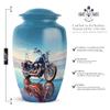 Casketique Motorcycle Cremation Urns for Adult Ashes Women - Burial Urn for Ashes for Women 1 Large 4 Keepsake - Memorial Containers for Dad and Mom - Funeral Gift - 3 & 10 Inch view 3