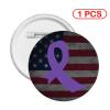 Testicular Cancer Awareness America Flag Purple Ribbon Adult Dust Mask Adjustable Dust Face with 2 Filter26 view 2