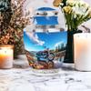 Casketique Motorcycle Urn for Ashes for Women - Memorial Cremation Urns for Human Ashes Adult Man 1 Large 4 Keepsake - Urn Funeral Gift for Mom - 3 & 10 Inch view 4