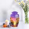 Casketique Sunflower Funeral Urns for Adult Male - Large Purple Burial Urn for Ashes for Women - Decorative Flower Memorial Funeral Ash Container for Human Ashes - 10 Inch view 4