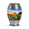 Casketique Sunflower Burial Urns for Human Ashes Adult Man - Cremation Urn for Adult 1 Large 4 Keepsake - Memorial Burial Urn for Ashes for Women - Funeral Urns for Mom and Dad -3 & 10 Inch view 2