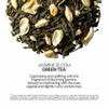 BLOSSOM RITUAL Jasmine Bloom Floral Green Tea Loose Leaf 20 Corn Based Pyramid Bags Serve Upto 60 cups Jasmine Petal Infusion Stress Relief & Rich Antioxidants | 2.65oz view 3