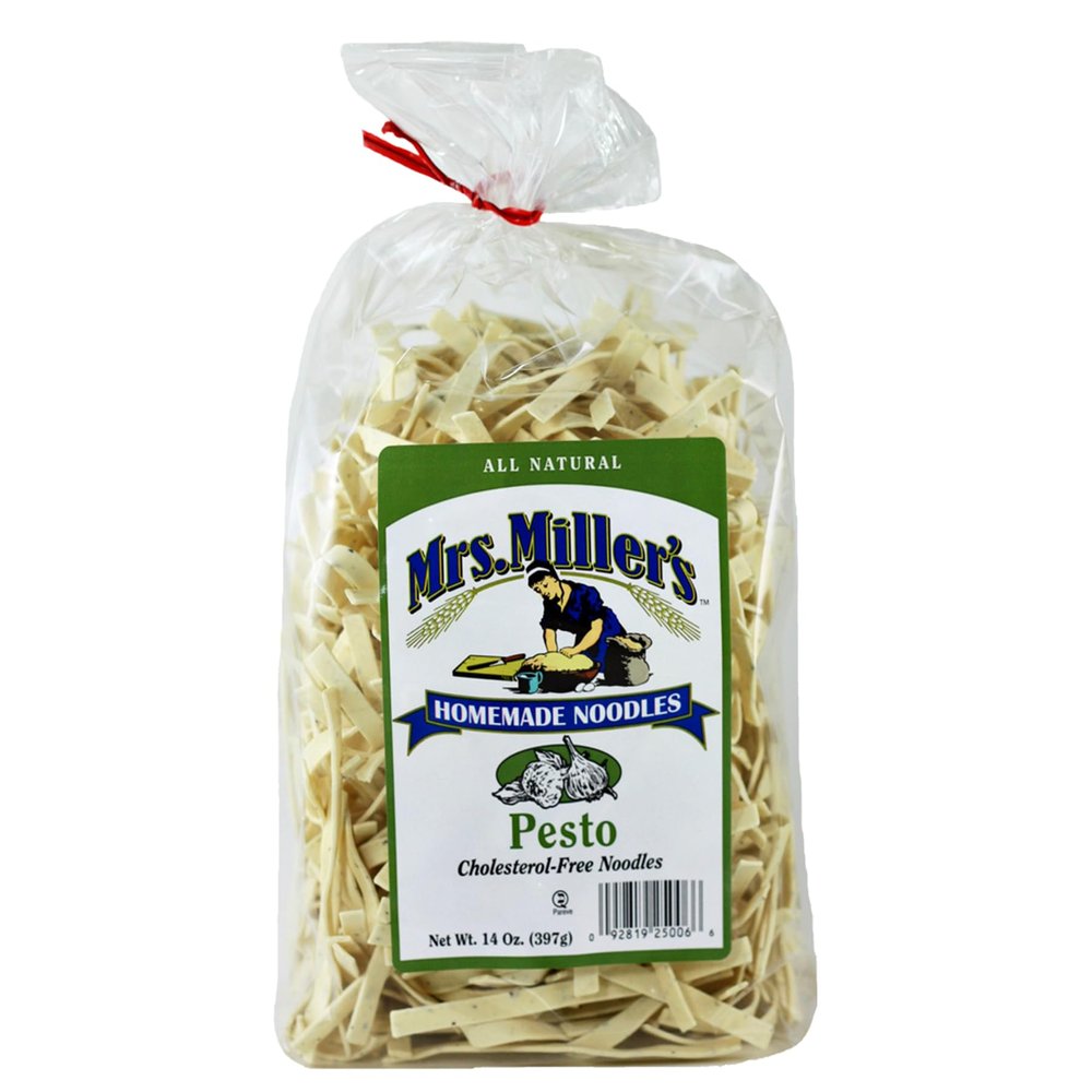 AmishTastes Mrs. Miller's Old-Fashioned Pesto Noodles, 14 Oz. (Pack of 2)