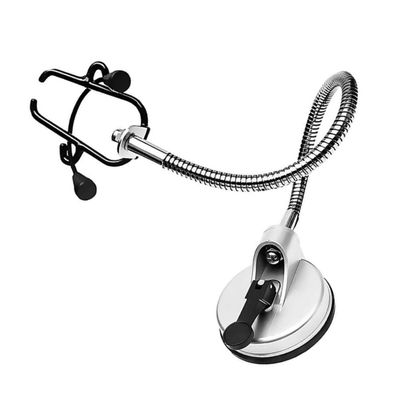 BATHVEVE Lazy Hair Dryer Stand Hands Holder with Strong Suction Compact Storage Rack for Bathroom and Makeup Compatible with All Hair Dryer Models