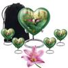 Yatskia Hummingbird Large Cremation Urns for Human Ashes Adult Men and Women, Little Keepsake Funeral Urn for Adult Ashes, (Heart 8 Inch and 3 Inch) view 1