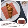 Cabilock 100 Sheets Greaseproof Food Wrapping Paper Sandwich French Fries Paper Semi Transparent Snacks and Takeout view 2