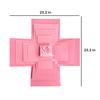 5-Layer creative explosion gift box, gift wrap box. Creating a 5-Layer of various gifts by yourself. An ideal, mysterious self-made gift for birthday, Christmas and anniversaries. (Pink, Square) view 2