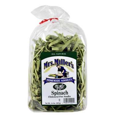 AmishTastes Mrs. Miller's Spinach Noodles, 14 Oz. (Pack of 2)