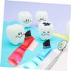 GANAZONO 3Pcs Double Head Household Cleaning Brush Multi Functional Oral Care Tool for Full Partial Dentures Durable Fine Bristle Design view 3
