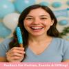 Chocolate Coated Blue Pretzel Rods Assorted Toppings Bulk 50 Pack Individually Wrapped Baby Shower Favors, Party Treats, Candy Table Snacks view 4