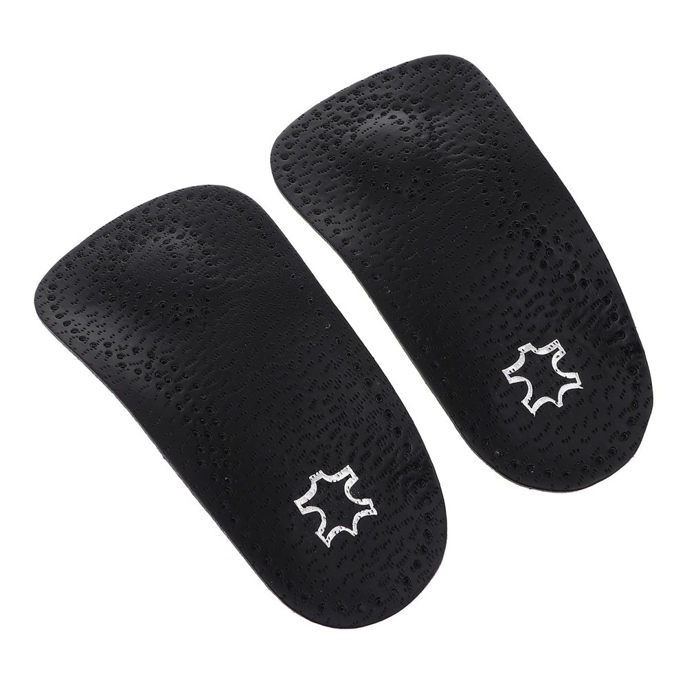 Vaguelly Leather Arch Support Insoles for Flat Feet Invisible Anti-Slip Half Pads for Men and Women Comfortable Shoe Inserts Arch Cushioning for Daily Use