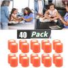 40 Bulk Pack 2 Inch x 5 Yards Orange Self Adhesive Bandage Breathable Cohesive Bandage Wrap Rolls Elastic Self-Adherent Tape First Aid Tape for Stretch Athletic Sports Wrist Ankle Dogs Pet Vet Wrap view 2