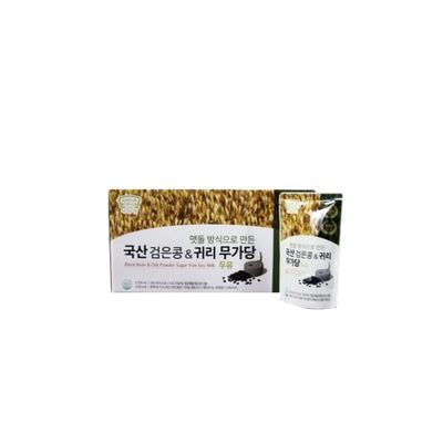 Areumdeul Black Bean Soy Milk with Grain Flavors 180ml x 15 Pack (1 set, Black Bean & Oat Milk)