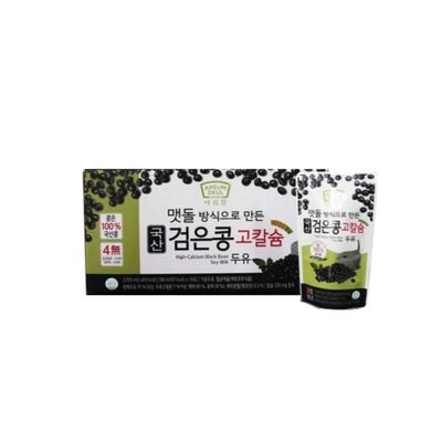 Areumdeul Black Bean Soy Milk with Grain Flavors 180ml x 15 Pack (1 set, Black Soybean Milk)