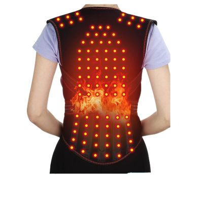 Magnetic Back Support Magnets Heating Vest Waist Brace Corrector Spine Shoulder Lumbar Correction (Color : 56PCS of Magnets, Size L)