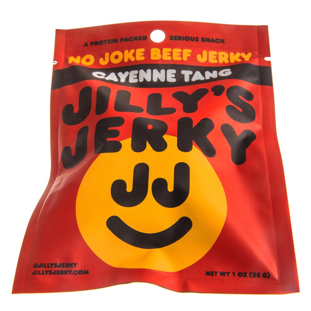 Jilly's Jerky Cayenne Tang (12 Pack) Hand Crafted Small Batch Artisan High Protein Clean Ingredients Meat Snack School Lunch Box On The Go!