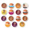 Coffee Pods Variety Pack 30 Count K-Cups Sampler with 15 Flavors Top Brands of Dark, Medium, Light & Flavored Roast Compatible with Keurig Great Coffee Gift Box view 1